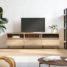 Mobile Porta Tv Rovere Sonoma 150x30x44,5 Cm Legno Multistrato /