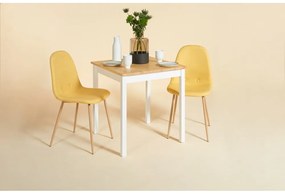Tavolo da pranzo in legno di pino con struttura bianca , 70 x 70 cm Sydney - Bonami Essentials