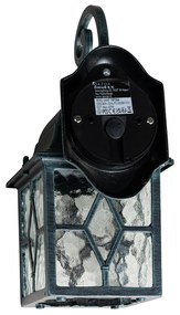 Lanterna da parete per esterni romantica verde scuro - London