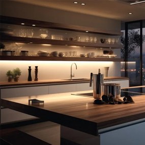 Lampada LED sottopensile con prese e USB porte LED/18W/230V 4000K argento