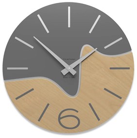 CalleaDesign Orologio da parete Oliver color grigio quarzo