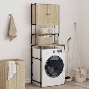 Mobile Per Lavatrice Rovere Sonoma 68x48,5x194 Cm /