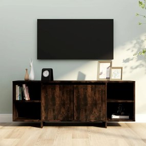 Mobile Porta Tv Rovere Fumo 130x35x50 Cm İn Truciolato /