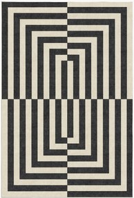 Tappeto a pelo corto lavabile Op Art by Jonathan Adler