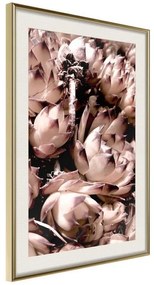 Poster  Autumnal Flowers  Cornice Quadri Cornice d'oro con passe-partout, Larghezza x Altezza Home decor 20x30