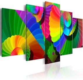 Quadro  Twisted Colours  Colore colorful, Dimensioni e Misure 200x100