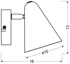 Faretto da parete AMOR 1xE14/40W/230V rosa