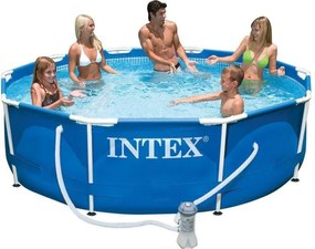Intex - piscina fuoriterra frame con telaio tonda cm. 305X76H con pompa