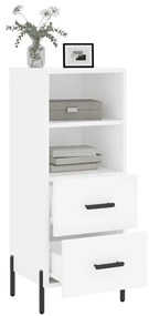 Credenza bianca 34,5x34x90 cm in legno multistrato