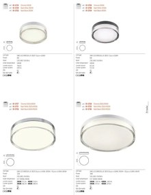 Redo 01-3736 - Plafoniera LED FRISBI LED/18W/230V 3000/4000K IP44 nero