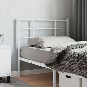 Testiera İn Metallo Bianco 100 Cm /