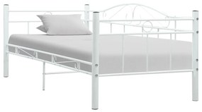 Telaio Divano Letto Bianco in Metallo 90x200 cm