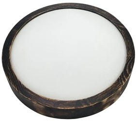 Brilagi - Plafoniera LED CARVALHO SLIM SMOKEY LED/20W/230V rovere Ø 27,5 cm