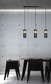 Lampadario a sospensione AKARI 1 BLACK