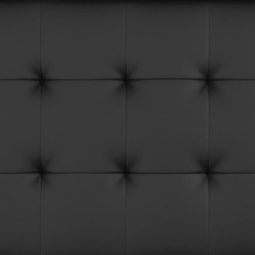 Divano letto nero in similpelle 191 cm Maine - Støraa