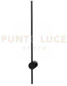 Essence round applique a parete 12 w on-off 1400 lm 3000 k nero 75cm