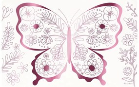 Tovagliette di carta in set da 8 pezzi 28x42,5 cm Butterflies &amp; Flowers - Meri Meri
