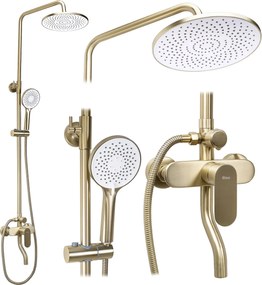 Set doccia REA DROP Brush Gold