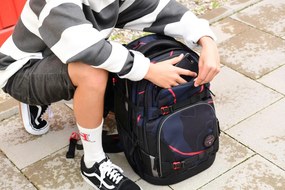 Zaino scuola coocazoo PORTER, Lava Lines, certificato AGR
