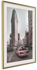 Poster  Flatiron Building  Cornice Quadri Cornice d'oro con passe-partout, Larghezza x Altezza Home decor 20x30