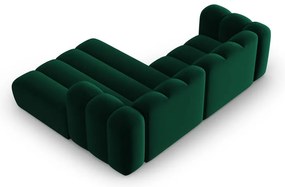 Divano angolare verde scuro ad angolo destro Lupine - Micadoni Home