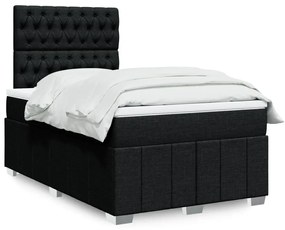 Giroletto A Molle Con Materasso Nero 120x190 Cm İn Tessuto /