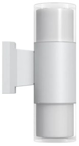 Applique Cilindrica Bidirezionale Bianca, IP54 con 2 basi GU10 Base GU10