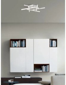 Plafoniera LED Trinidad Ø 60.5 cm bianco IP20 cct da bianco caldo a bianco freddo con regolazione di temperatura, 2050 lumen NOVECENTO