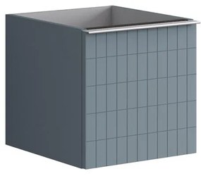 Struttura semi colonna da bagno Pixel2 cassetti laccato opaco indaco L 40 x H 40 x P 45.5 cm