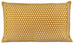 Cuscino divano 30x50 cm pois giallo