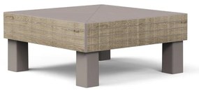 Tavolino da esterno Elements KETER struttura e superficie in Polipropilene beige per 1 persone 65x65cm
