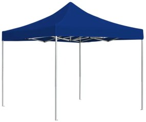 Gazebo Professionale Pieghevole Alluminio 2x2m Blu