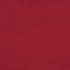Poggiapiedi roso vino 45x29,5x35 cm in velluto