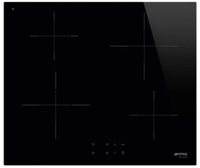 Piano cottura induzione 4 zone L 60 cm SI2641D SMEG nero
