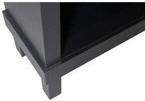 Libreria nera in pino massiccio 107x160x39 cm Bonk – WOOOD