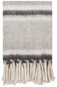 Coperta grigia in misto lana 130x170 cm Carmel – House Nordic