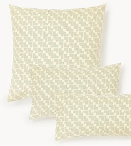 Federa in cotone percalle con stampa geometrica Inki
