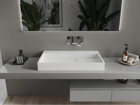 Mexen Ava lavabo da appoggio in conglomerato B/O 80 x 46 cm, bianco - 23018000