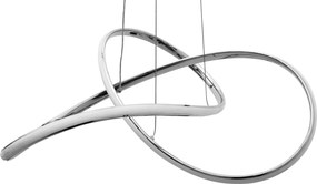 Lampada Da Soffitto Pensile Ring Moderno LED+Telecomando APP393-CP Cromo