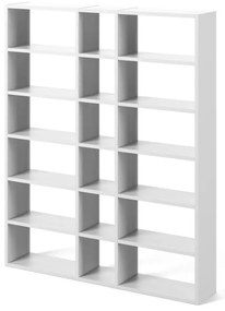 Libreria bianca 182x224 cm Pombal - TemaHome