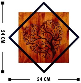 Decorazione da muro 54x54 cm albero