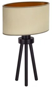 Duolla - Lampada da tavolo OVAL VEGAN 1xE27/15W/230V diametro 30 cm beige