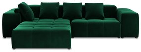 Divano angolare in velluto verde (variabile) Rome Velvet - Cosmopolitan Design