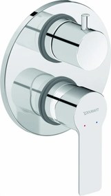 Duravit DC5210008010 - Miscelatore per doccia ad incasso D-CODE, finitura cromo lucido