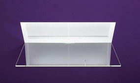 Antonio Lupi Design Battigia108l Lavabo Led 108 Cm Ad Incasso Parete Con Rubinetteria In Corian E Cristallo Extrachiaro