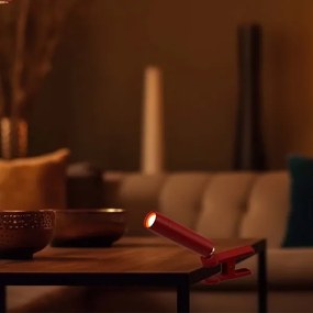 LED Lampada da tavolo magnetica dimmerabile LED/3W/5V 4000K 1500 mAh rosso