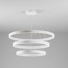 Criseide s/3 - lampadario a sospensione bianco a led 3 cerchi 3000k...