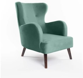 Poltrona in velluto color menta Noemye - Bonami Essentials