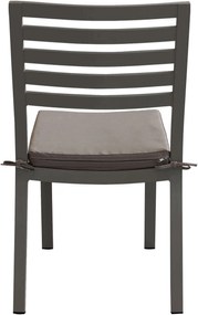 DEXTER - set tavolo in alluminio cm 200/300 x 100 x 74 h con 8 sedie Dexter