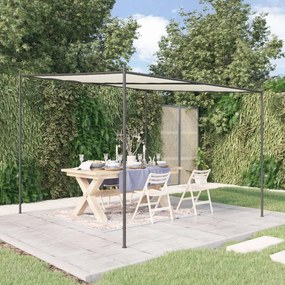 Gazebo Bianco 3x3 M 180 G/m² Tessuto E Acciaio /